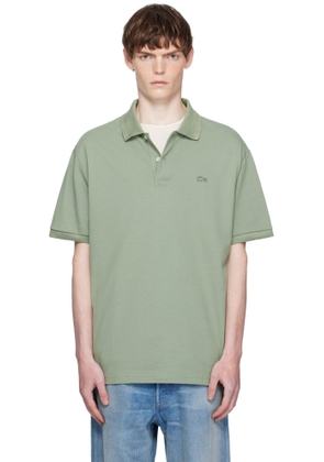 Lacoste Green Loose Fit Heavy Piqué Polo