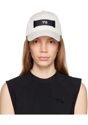Y-3 Beige Webbing Cap