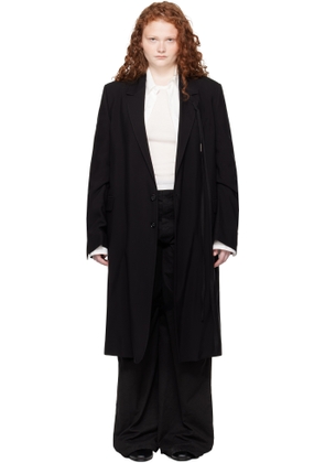 Ann Demeulemeester Black Viv High Comfort Tailored Coat