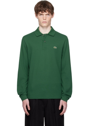 Lacoste Green Classic Fit Long Sleeve L.12.12 Polo