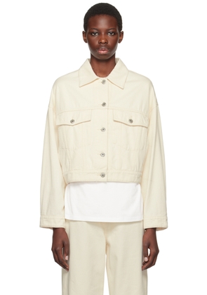Weekend Max Mara Off-White Short Denim Jacket