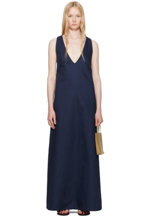 Ruohan Navy Kee Denim Maxi Dress