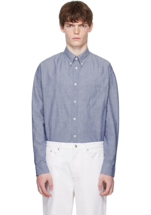 A.P.C. Blue Edouard Brodé Shirt