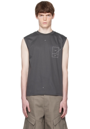 HELIOT EMIL Gray Retina Tank Top