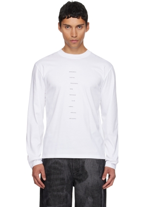 HELIOT EMIL White Effulgence Long Sleeve T-shirt