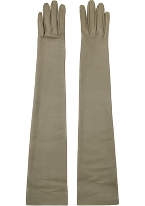 The Row Gray Simon Gloves