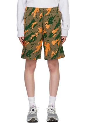 Billionaire Boys Club Khaki Camo Print Shorts
