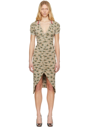 Vivienne Westwood Beige Pulling Midi Dress