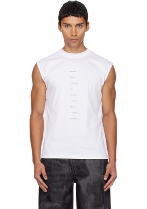 HELIOT EMIL White Effulgence Tank Top