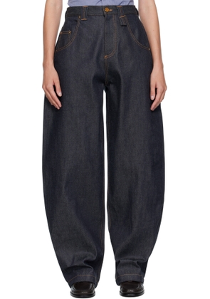 WILLY CHAVARRIA Blue Tapered Bad Girl Jeans