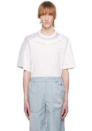Feng Chen Wang White Distressed T-Shirt