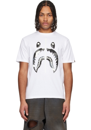 BAPE White City Camo Shark T-shirt