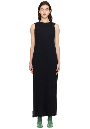 MM6 Maison Margiela Black Layered Maxi Dress