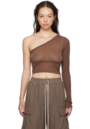 Rick Owens DRKSHDW Brown Porterville Ziggy T-shirt