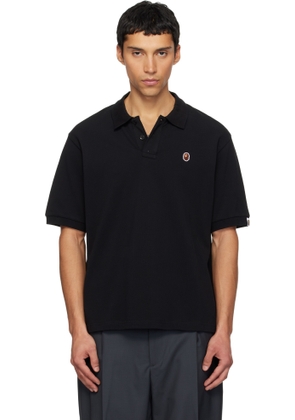 BAPE Black One Point Relaxed Fit Polo