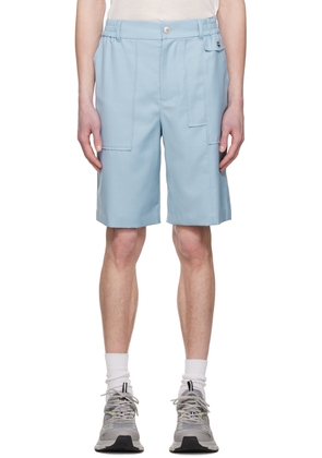 Feng Chen Wang Blue Panel Shorts