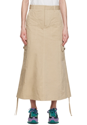 Marc Jacobs Beige 'The Cargo' Midi Skirt