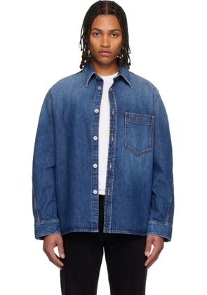 Givenchy Blue Couture Seam Overshirt