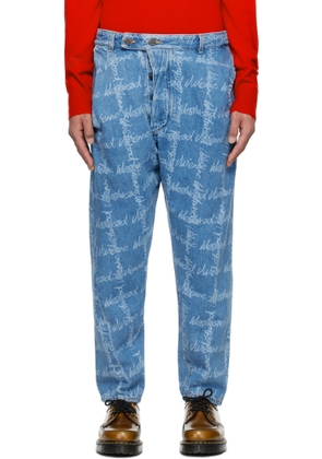 Vivienne Westwood Blue Drunken Jeans