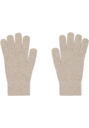 Yves Salomon Beige Cashmere Gloves