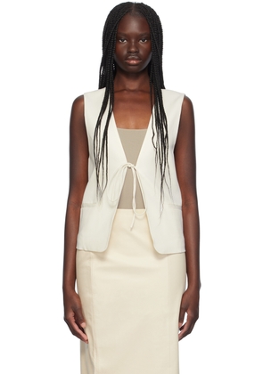 St. Agni Off-White Rouleau Vest