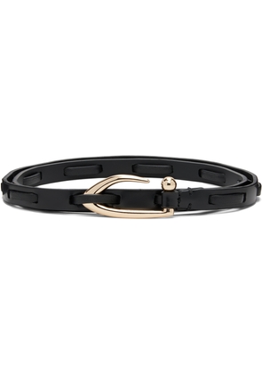 BY FAR Black Chimera Interlaced Belt