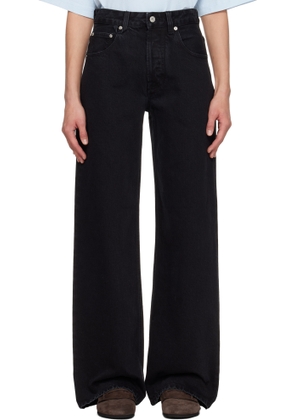JACQUEMUS Black 'The Wide de-Nîmes' Jeans
