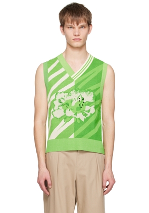 Feng Chen Wang Green Floral Vest