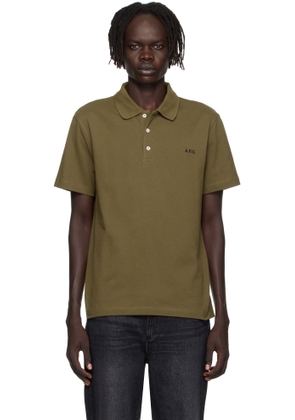 A.P.C. Khaki Standard Polo