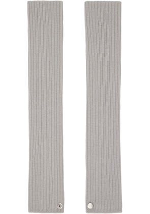 Rick Owens Gray Concordians Rasato Knit Arm Warmers