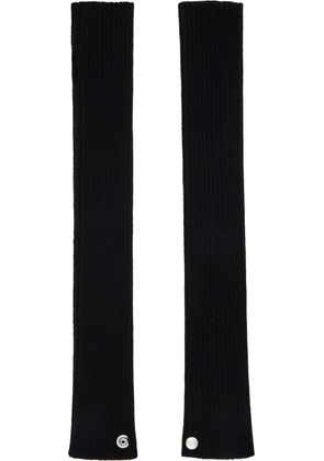 Rick Owens Black Concordians Rasato Knit Arm Warmers