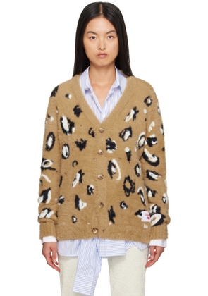 Charles Jeffrey LOVERBOY Brown Fluffy Label Cardigan