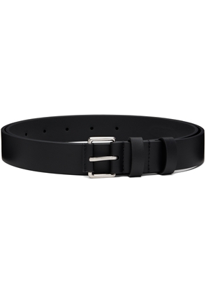 Lanvin Black Compagnon Leather Belt