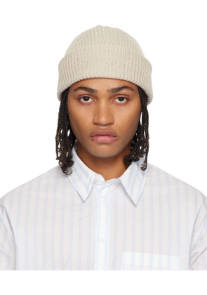 Lanvin Off-White Wool Beanie