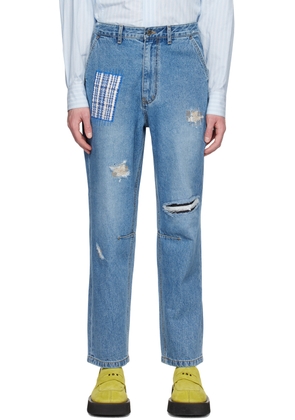 ADER error Blue Patch Jeans