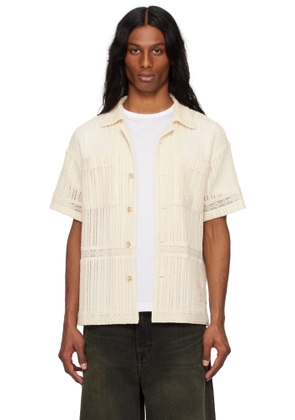 Andersson Bell Beige Jacquard Stripe Shirt