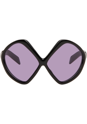 Prada Eyewear Black Runway Oversized Sunglasses