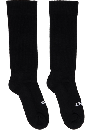 Rick Owens Black Concordians 'So Cunt' Socks