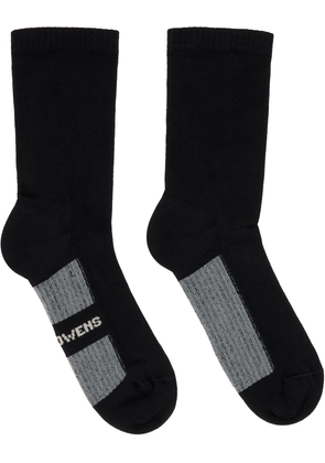 Rick Owens Black Concordians Glitter Socks