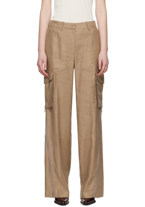 Helmut Lang Brown Cargo Carpenter Trousers