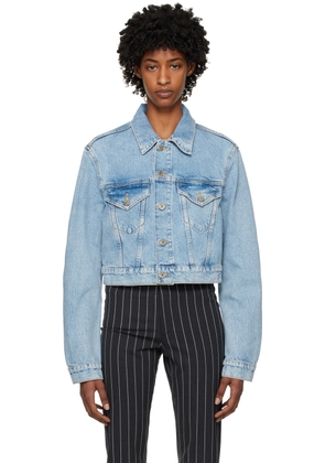 Filippa K Blue Cropped Denim Jacket