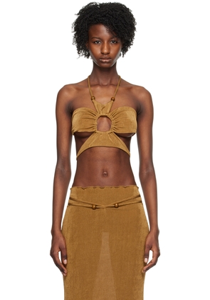 TYRELL SSENSE Exclusive Brown Tank Top