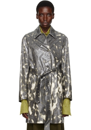 Dries Van Noten Black Water Repellent Mac Coat