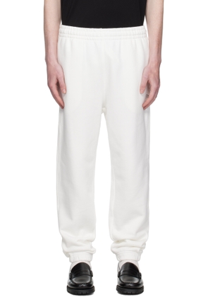Lacoste White Fleece Sweatpants