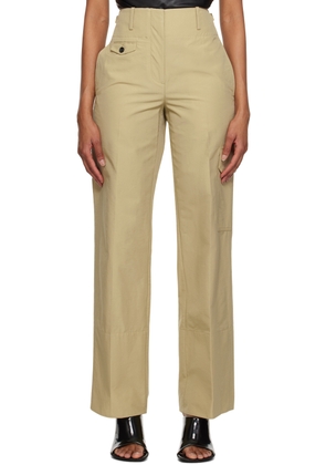 Helmut Lang Beige Utility Trousers