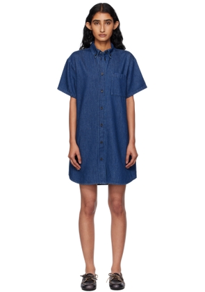 A.P.C. Navy Ary Denim Minidress