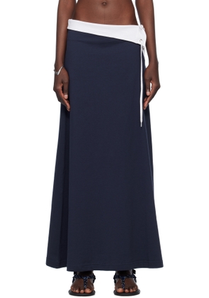 Julie Kegels Navy Polo Maxi Skirt