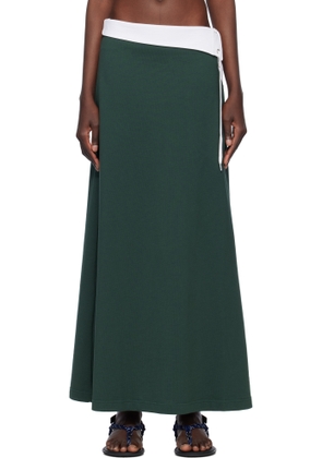 Julie Kegels Green Polo Maxi Skirt