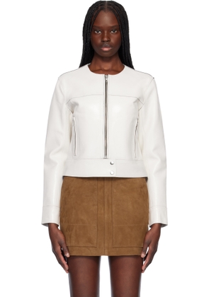 Stand Studio Off-White Cassie Leather Jacket