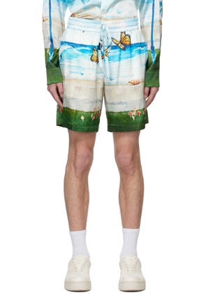 Nahmias Blue Butterfly Beach Shorts